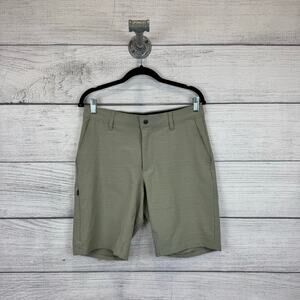 BYLT Men's Kinetic Green Seagrass Heathered Basic Shorts Size Medium
